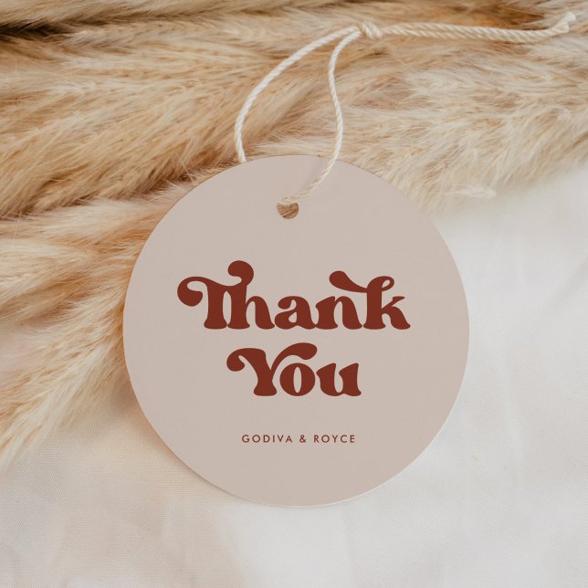 rosa för snyggtens reflexer Tack bröllop Gåvor Etiketter (Skapare uppladdad)