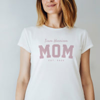 Rosa för söt enkel personlig i Team mamma