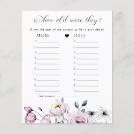 Rosa för vattenfärg och Blåa blommor babykläder