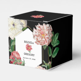 Rosa för vattenfärg Peonies Flowers Bröllop White Presentaskar