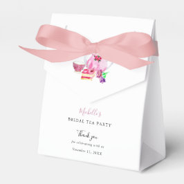 Rosa för vattenfärgen Möhippa Tea Party Tack Presentaskar