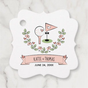 Rosa Fore-Alltid tacksam Golf Boll Tee Tack Gåvor Etiketter