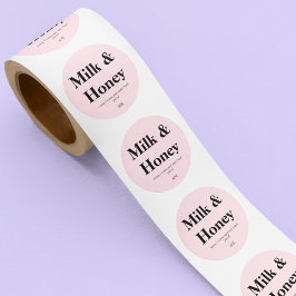 Rosa Förpackningsljus Märke Handgjord