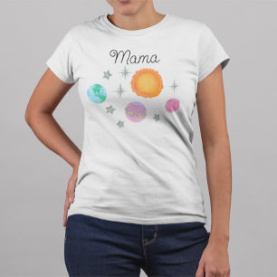 Rosa Första Resa runt Mamman i Sol 1:a årsdagen T Shirt