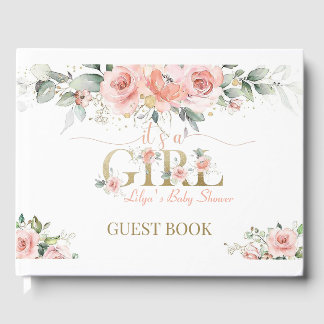 Rosa Forts.. en Baby Shower Guest Bok