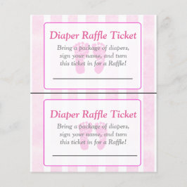 Rosa Fotavtryck De bästa babyduschspelen Flygblad