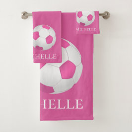 rosa fotboll - lägg till namn