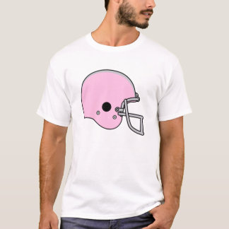 Rosa fotbollhjälm tee