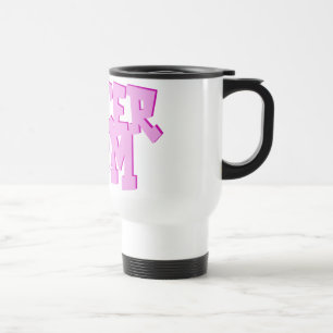 Rosa fotbollmammamuggar resemugg