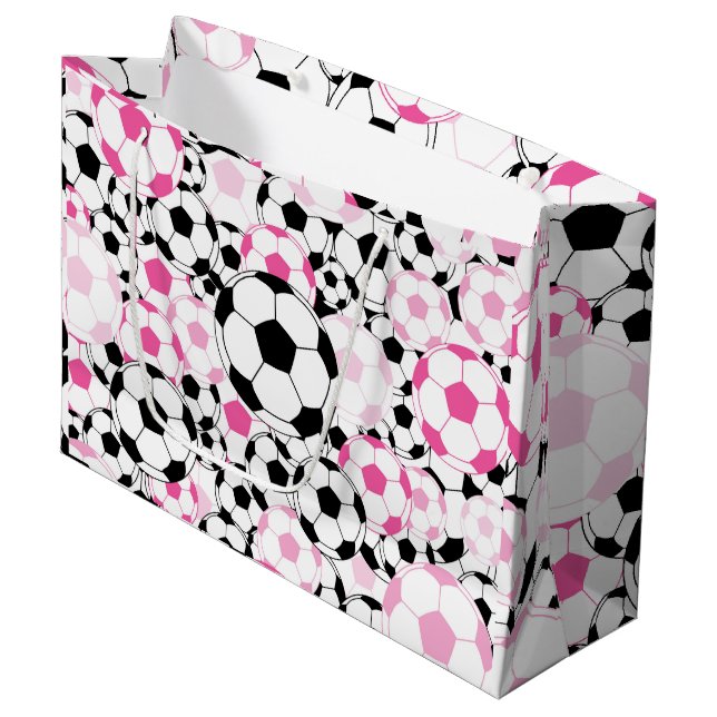 Rosa fotbolls mönster fotboll fan VM (Framsidan Vinklad)