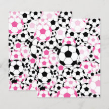 Rosa fotbolls mönster Scrapbook Craft papper