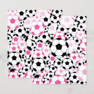 Rosa fotbolls mönster Scrapbook Craft papper