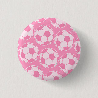 Rosa fotbolls-skruvbollsgrafik knapp