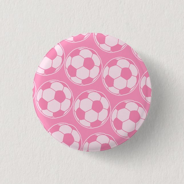 Rosa fotbolls-skruvbollsgrafik knapp (Framsida)