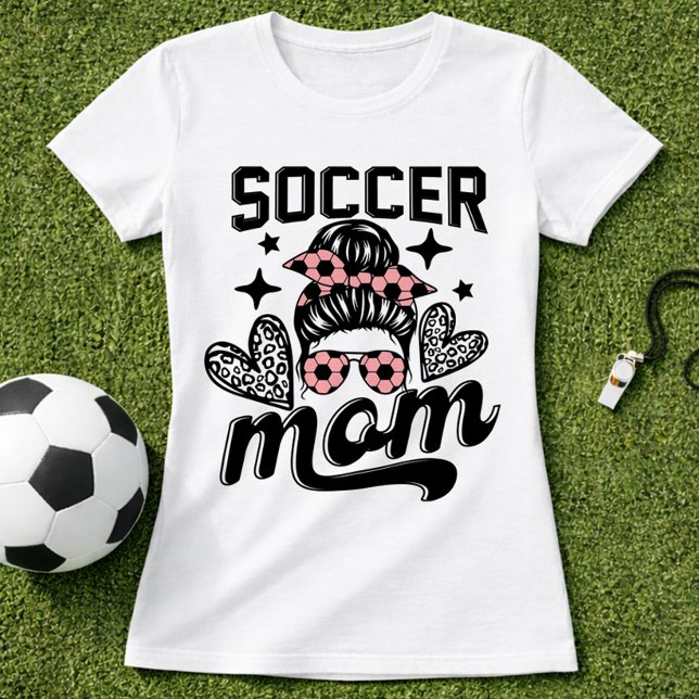 Rosa fotbollsmamma Coquette-smycke T Shirt (Skapare uppladdad)