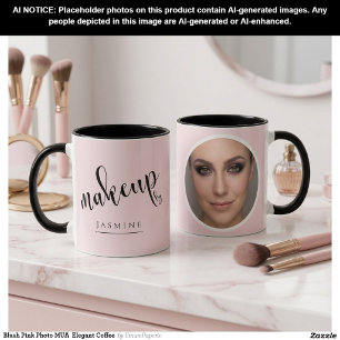 Rosa Foto MUA Elegant Kaffe Mugg