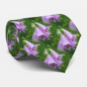 Rosa Foxglove Flowers Nature Mönster Slips