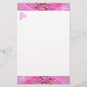 Rosa Foxglove Petal Anpassningsbar Stationery Brevpapper