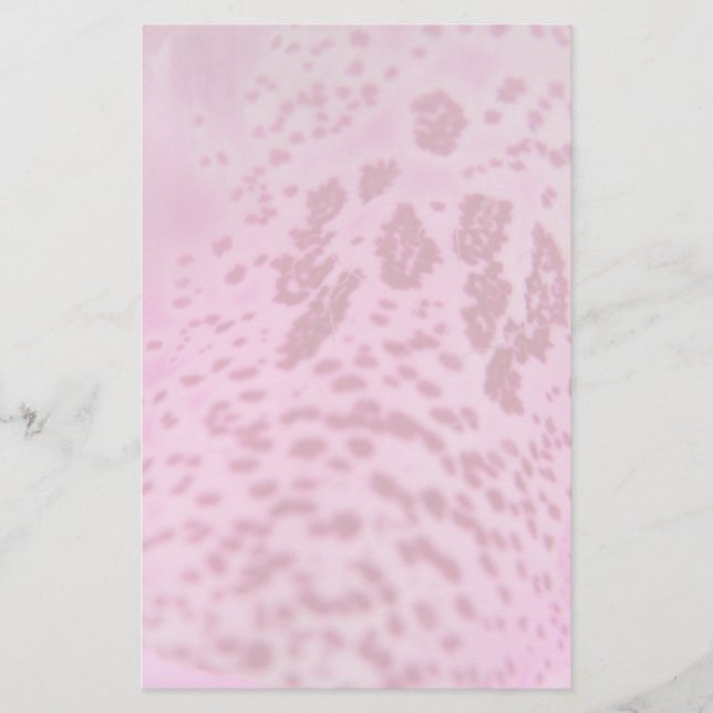 Rosa Foxglove Petal Stationery Brevpapper (Framsida)