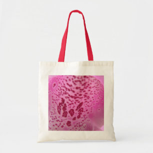 Rosa Foxglove Petal Tote Bag Tygkasse