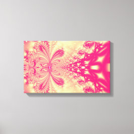 Rosa Fractal Canvas Art