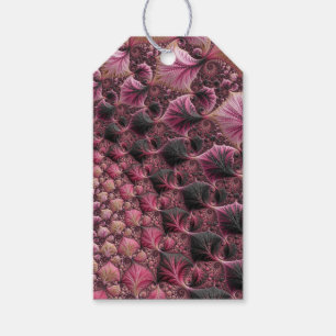 Rosa Fractal Presentetikett