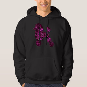 Rosa Fractal Pudel Hoodie
