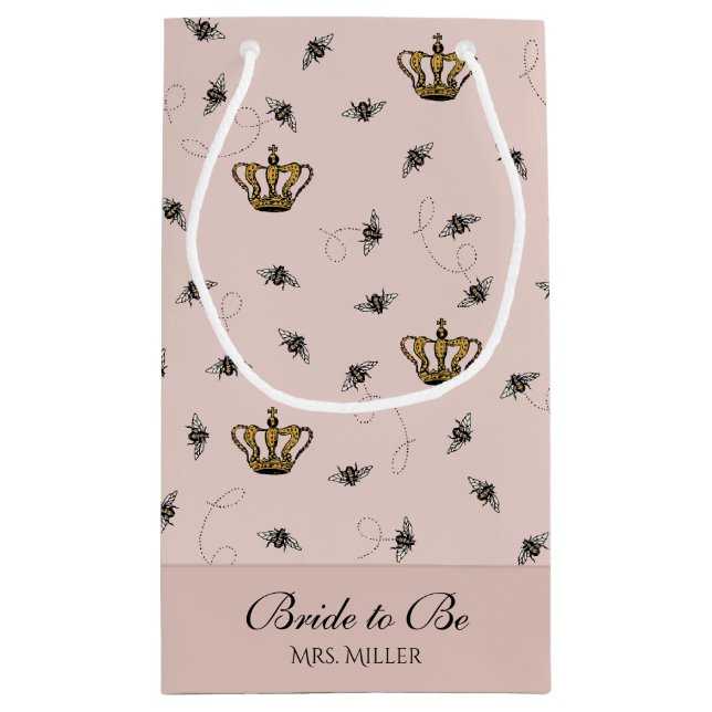 Rosa Framtid Mrs Drottning Bee Guld Krona (Baksidan)