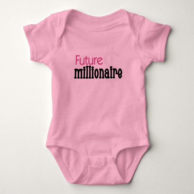 Rosa framtida Millionaire T-shirt (Framsida)