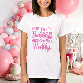 Rosa från Bachelorette-partiet stoppar bubblan T Shirt