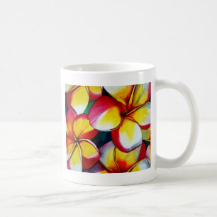 Rosa Frangipani-blomman mugg av Sacha Grossel Art