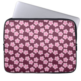 Rosa Frangipani Flower Seamless Mönster Laptop Fodral