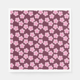 Rosa Frangipani Flower Seamless Mönster Pappersservett