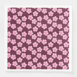 Rosa Frangipani Flower Seamless Mönster Pappersservett