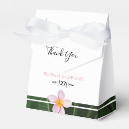 Rosa Frangipani Plumeria Bröllop Presentaskar