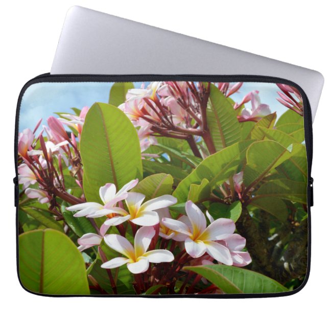 Rosa Frangipani Träd, Laptop sleeve (Framsidan)