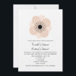 Rosa Fransk Anemone bröllopsinbjudan Inbjudningar<br><div class="desc">En enkel inbjudan till elegant bröllop med en illustration av en anemonblomma av rosa Fransk överst i mitten. Anpassa texten med information om tillfälle.</div>