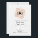 Rosa Fransk Anemone bröllopsinbjudan Inbjudningar<br><div class="desc">En enkel inbjudan till elegant bröllop med en illustration av en anemonblomma av rosa Fransk överst i mitten. Anpassa texten med information om tillfälle.</div>