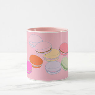 Rosa franskMacaron Coffeee mugg