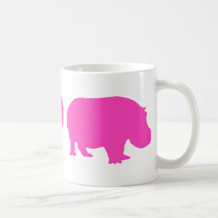 Rosa Fred kärlek och Flodhästar Kaffemugg