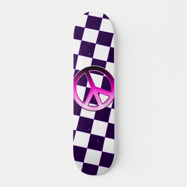 Rosa fred skateboard bräda 21,5 cm (Framsida)
