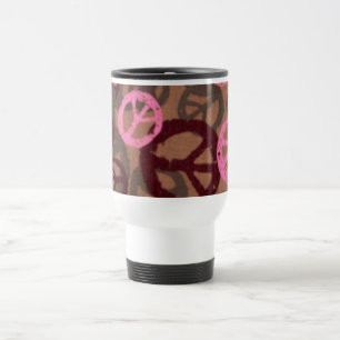 Rosa fredssymbolertravel mug resemugg