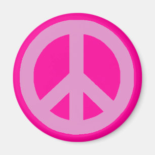 Rosa Fredstecken Magnet
