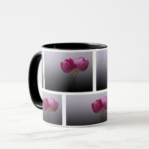 Rosa Fresh Tulips - Elegant Springtime Blommigt Ar Mugg