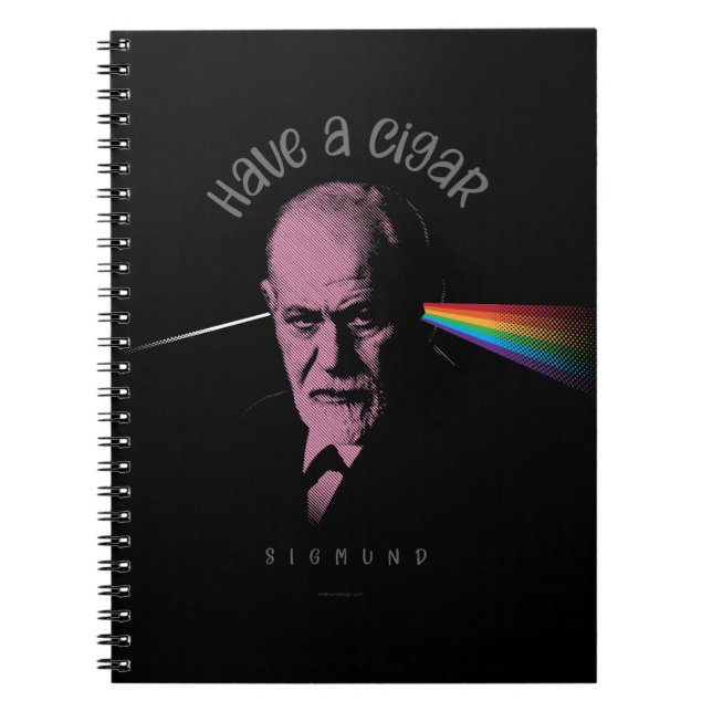 Rosa Freud (ha en cigarr) Anteckningsbok (Framsidan)