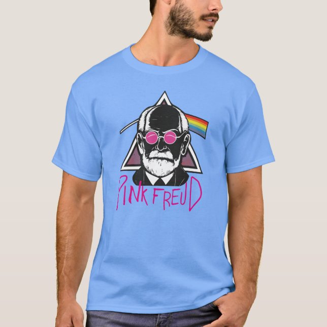 Rosa Freud Mörk Sida vid Mamma-skämtet T Shirt (Framsida)