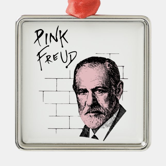 Rosa Freud Sigmund Freud Julgransprydnad Metall (Framsidan)