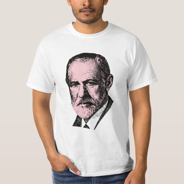 Rosa Freud Sigmund Freud Tee Shirt (Framsida)