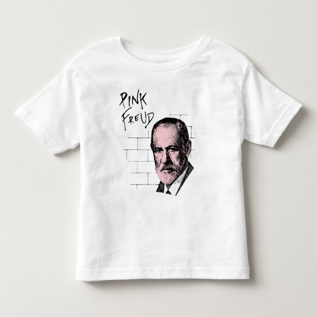 Rosa Freud Sigmund Freud Tee Shirt (Framsida)