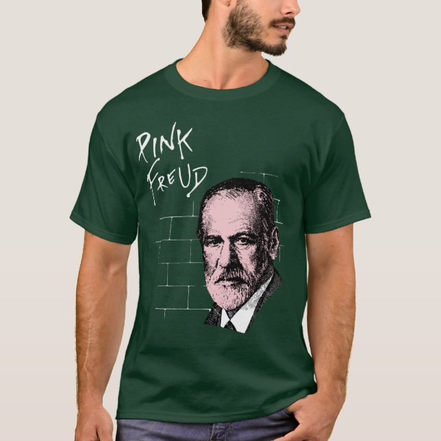 Rosa Freud Sigmund Freud Tee Shirt (Framsida)